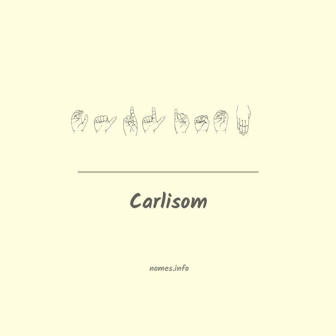 Carlisom em Libras