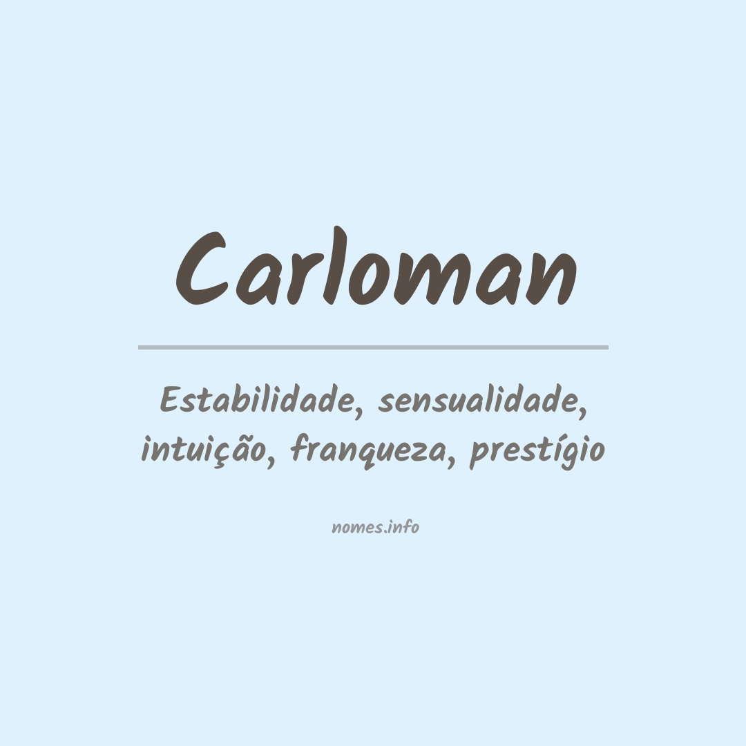 Significado do nome Carloman