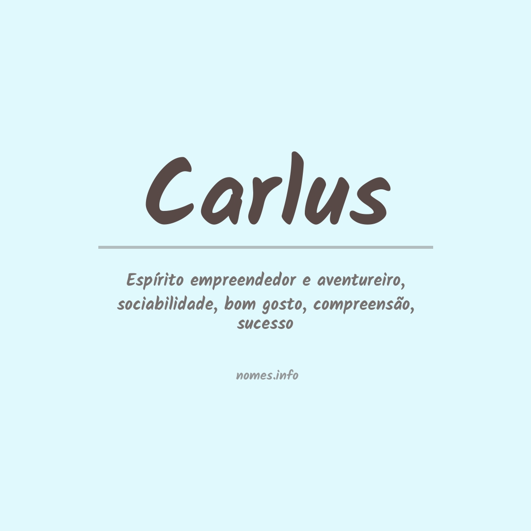 Significado do nome Carlus