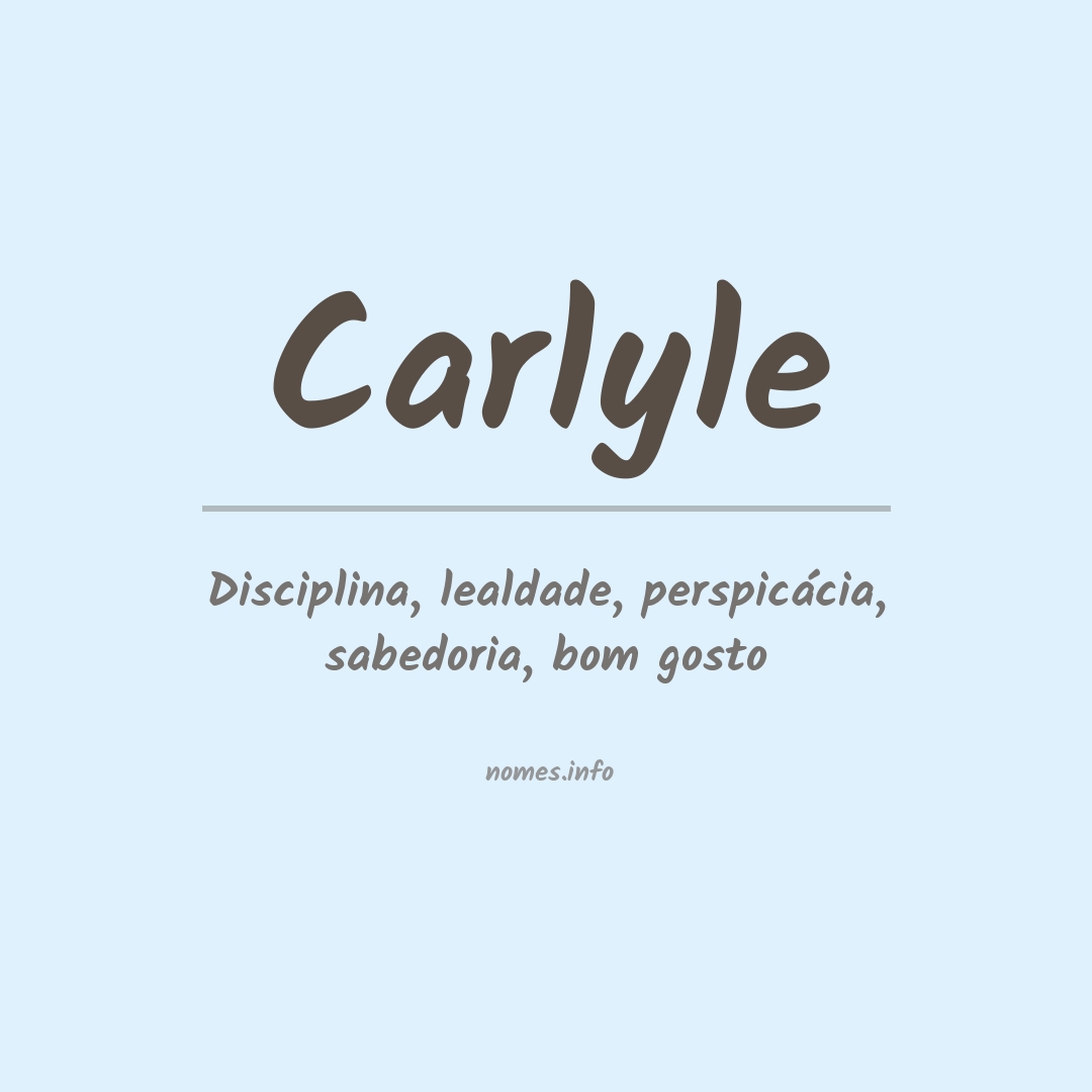 Significado do nome Carlyle