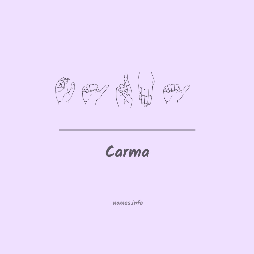 Carma em Libras