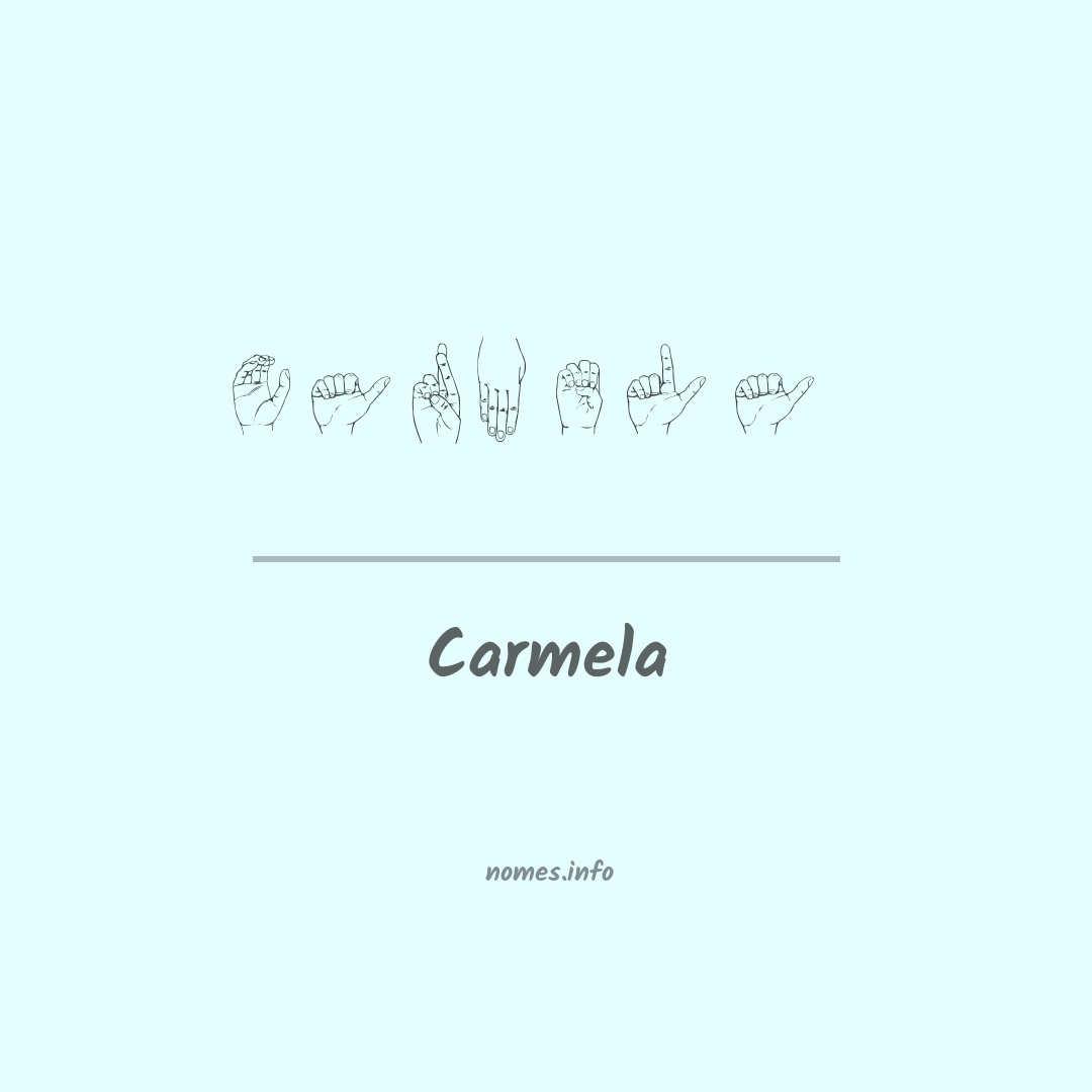 Carmela em Libras
