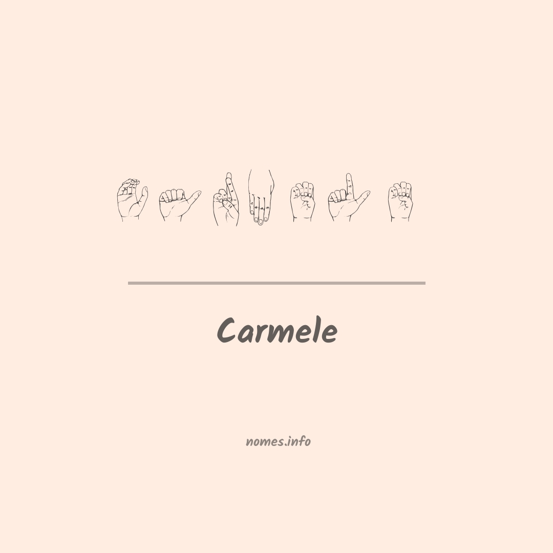 Carmele em Libras