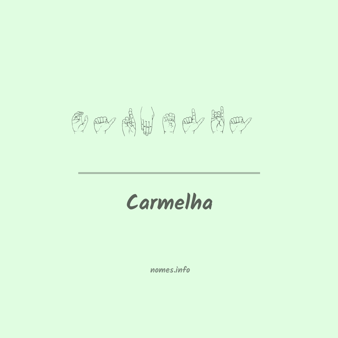 Carmelha em Libras