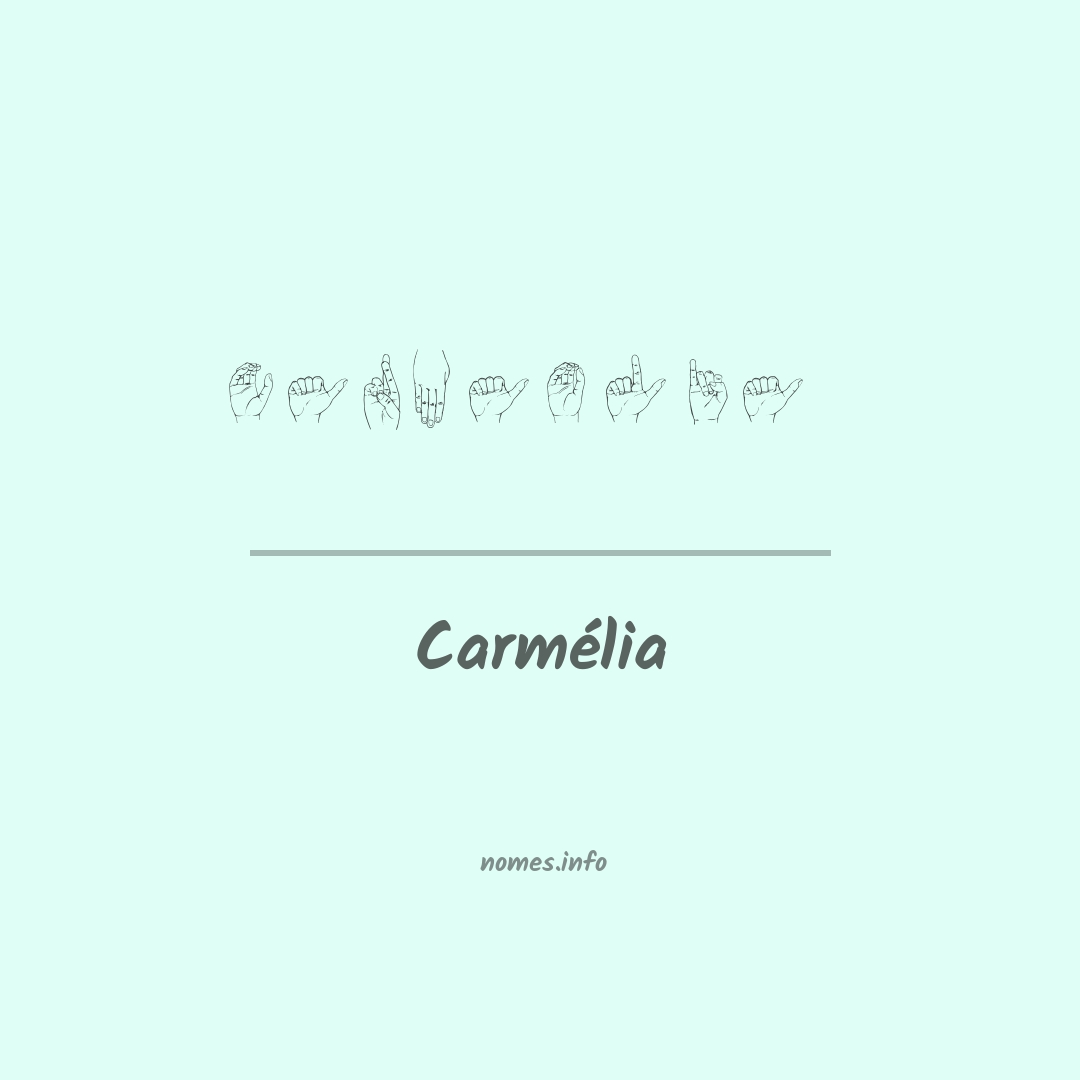 Carmélia em Libras