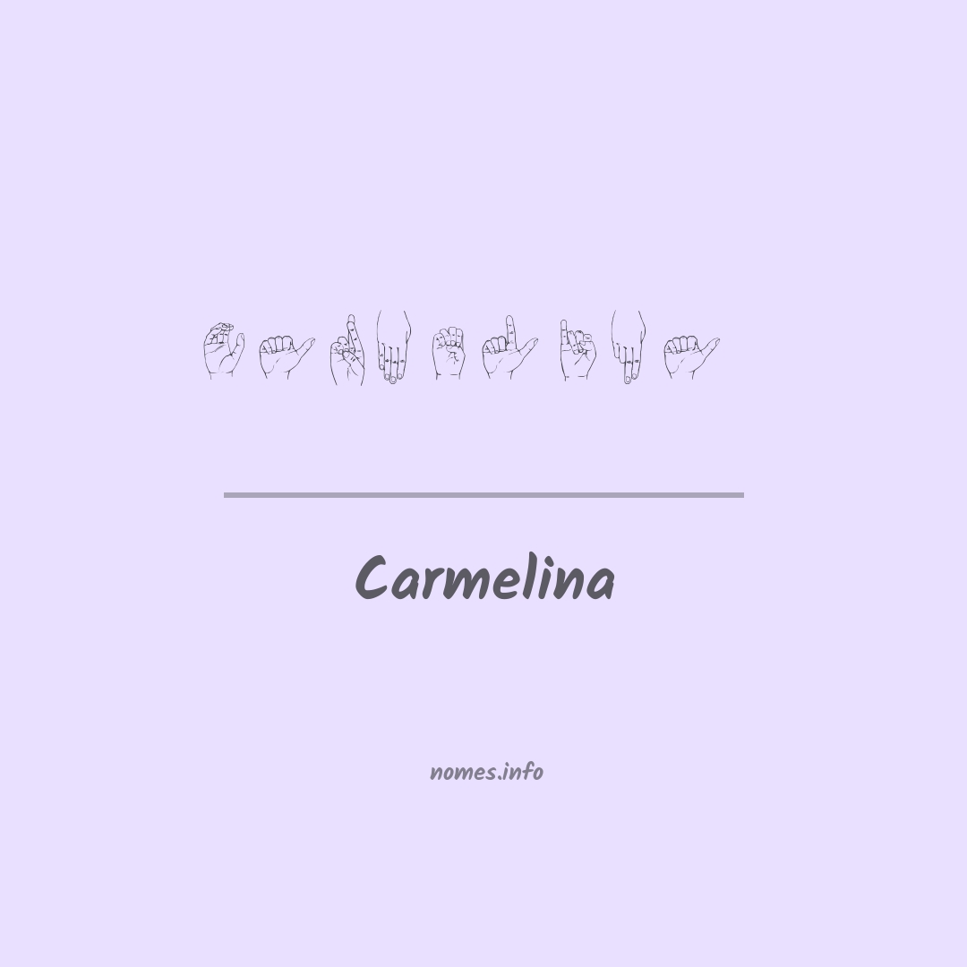 Carmelina em Libras