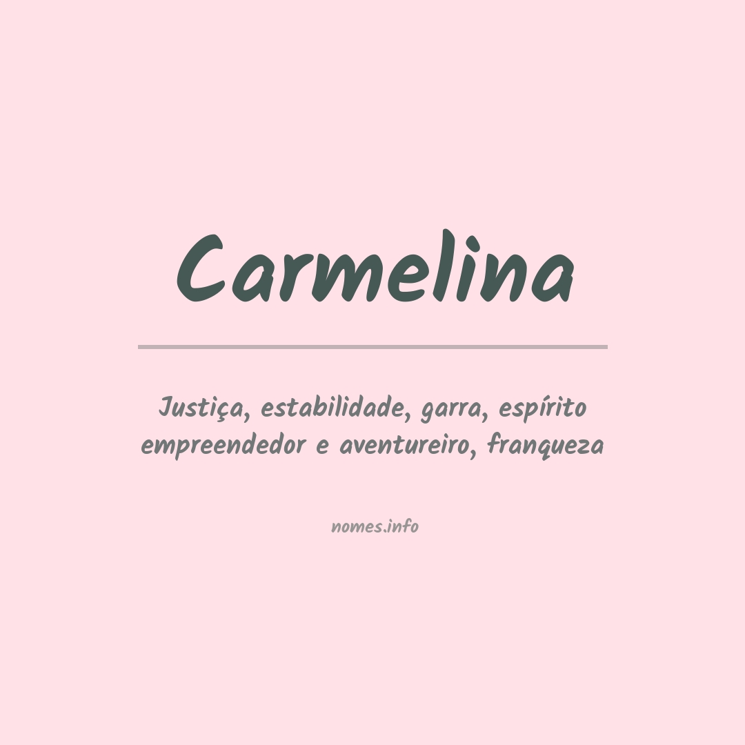 Significado do nome Carmelina