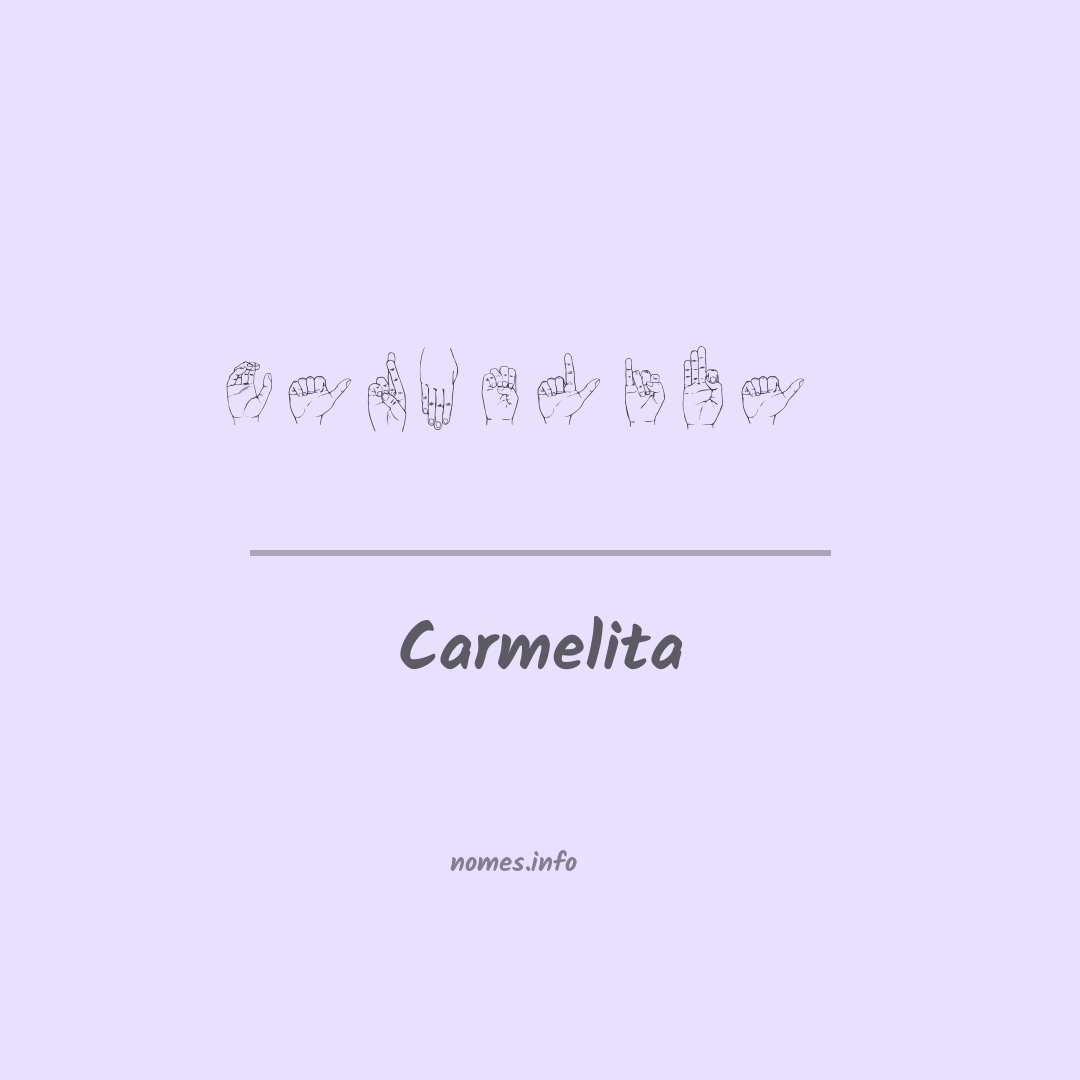 Carmelita em Libras