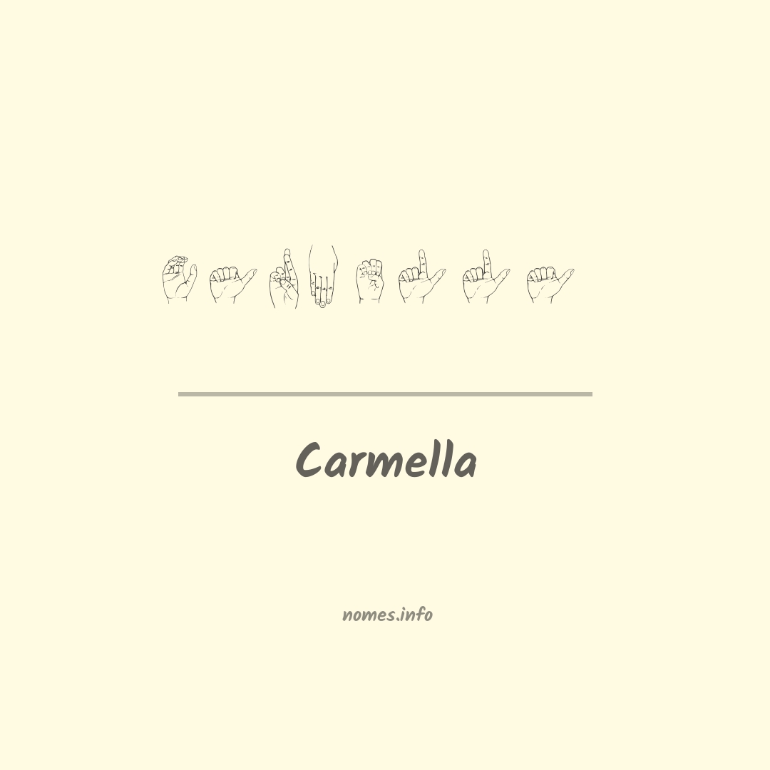 Carmella em Libras