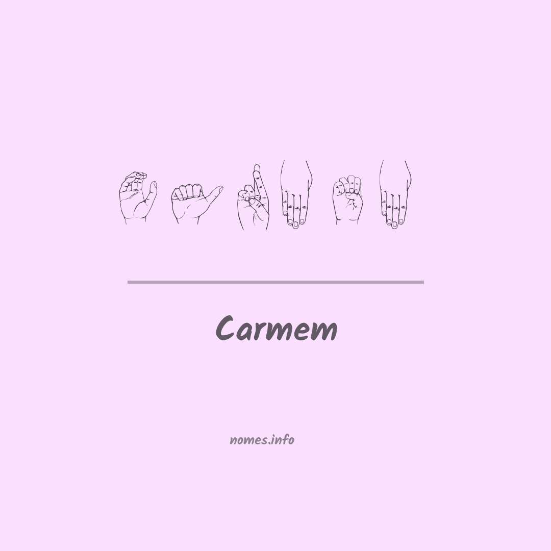 Carmem em Libras