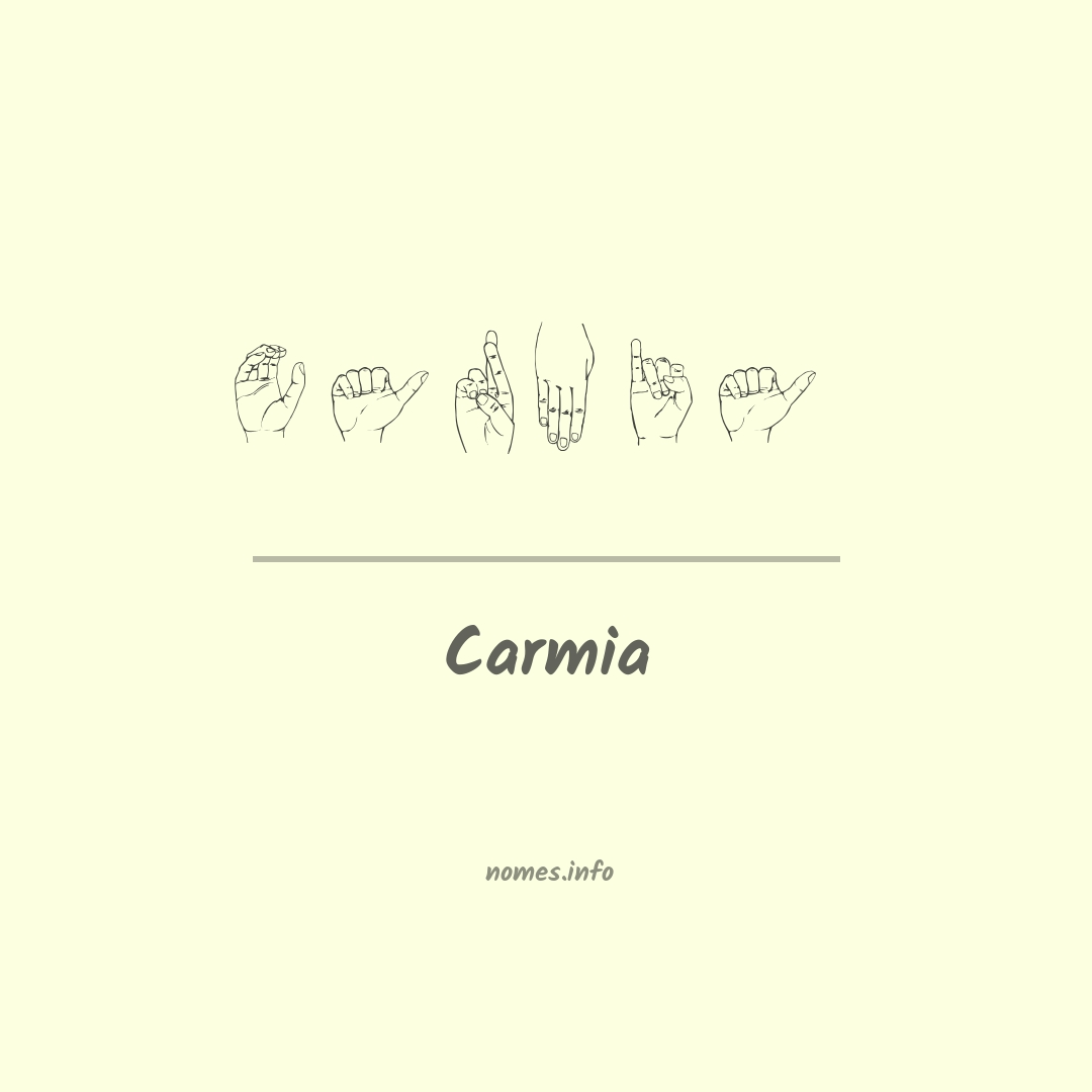 Carmia em Libras