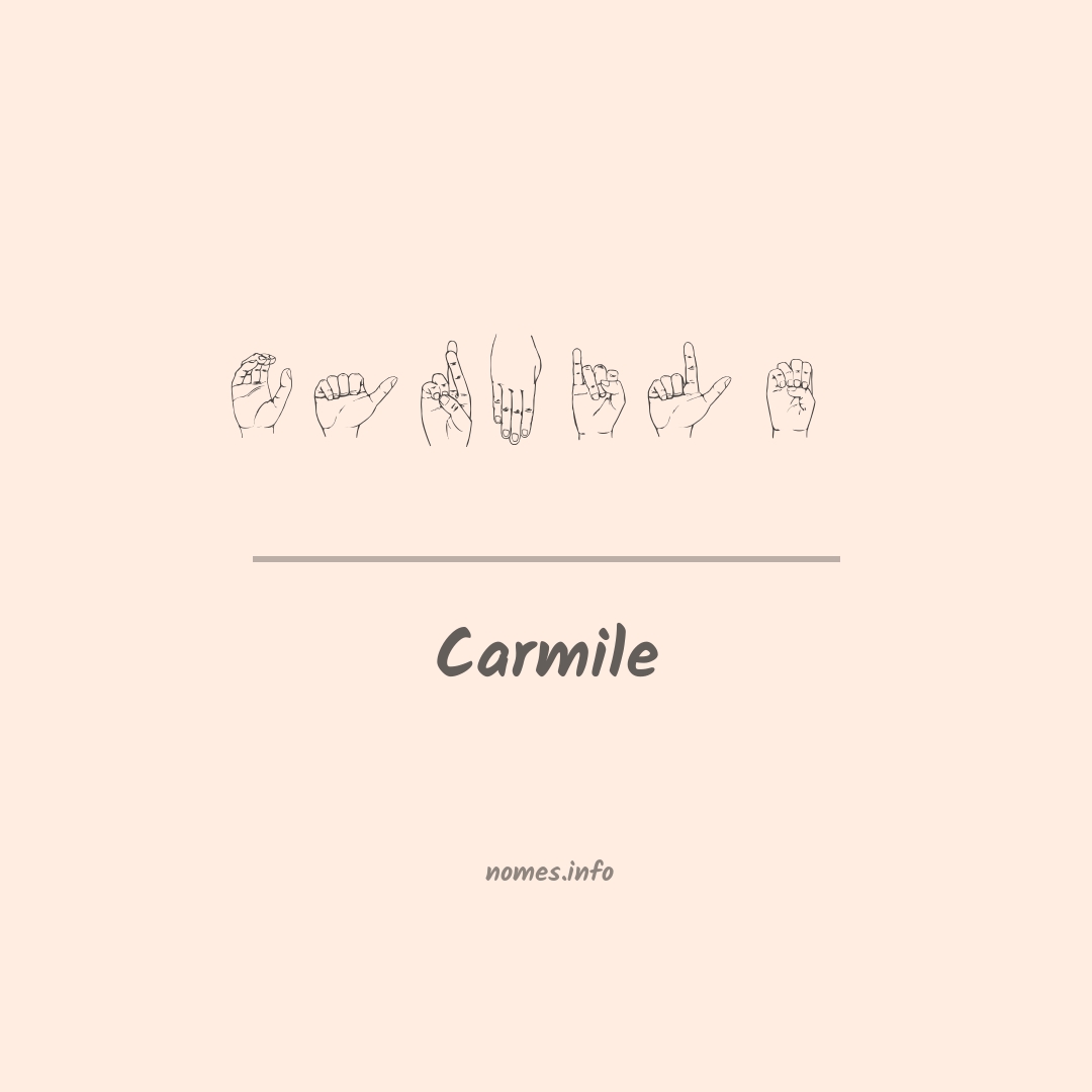 Carmile em Libras