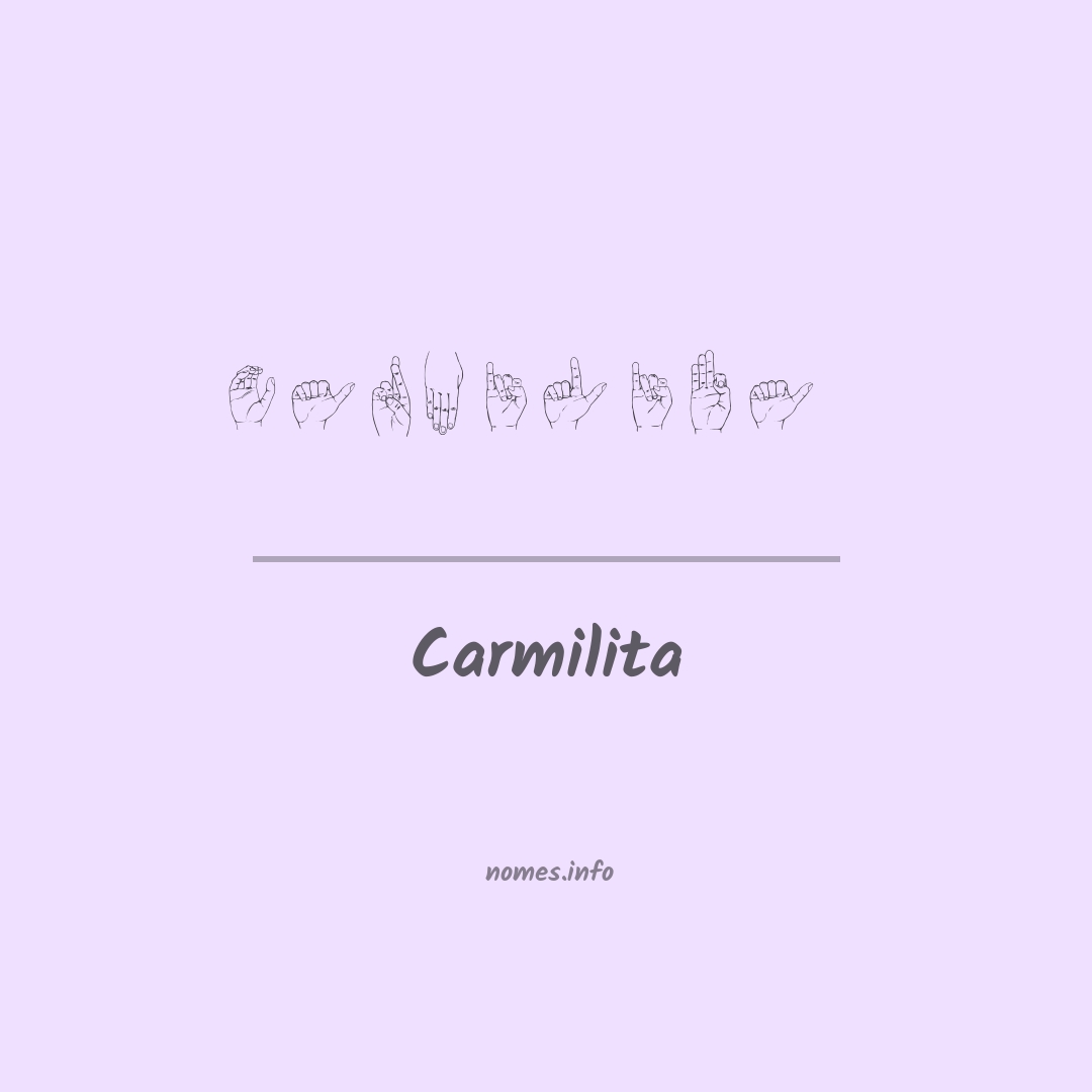Carmilita em Libras