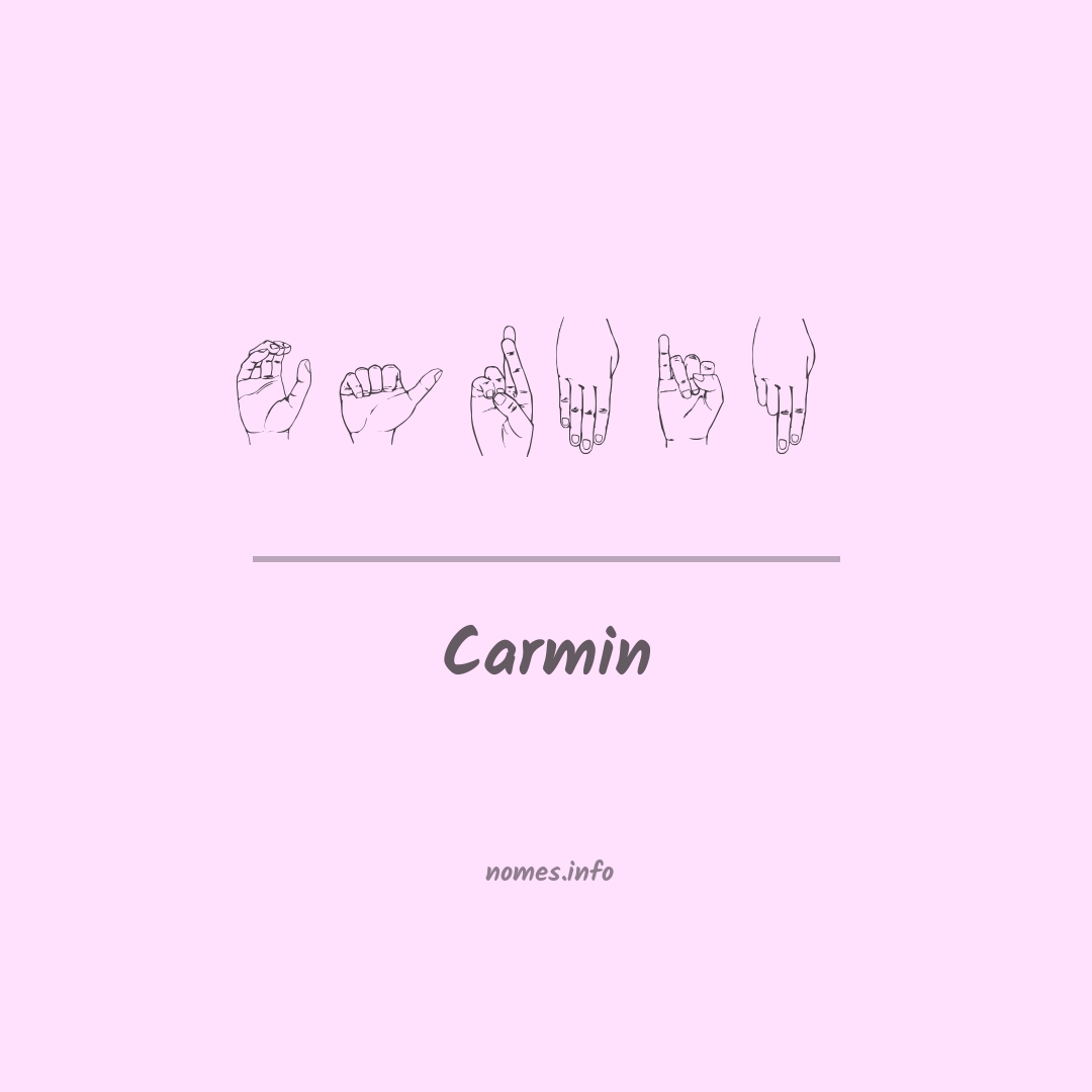 Carmin em Libras