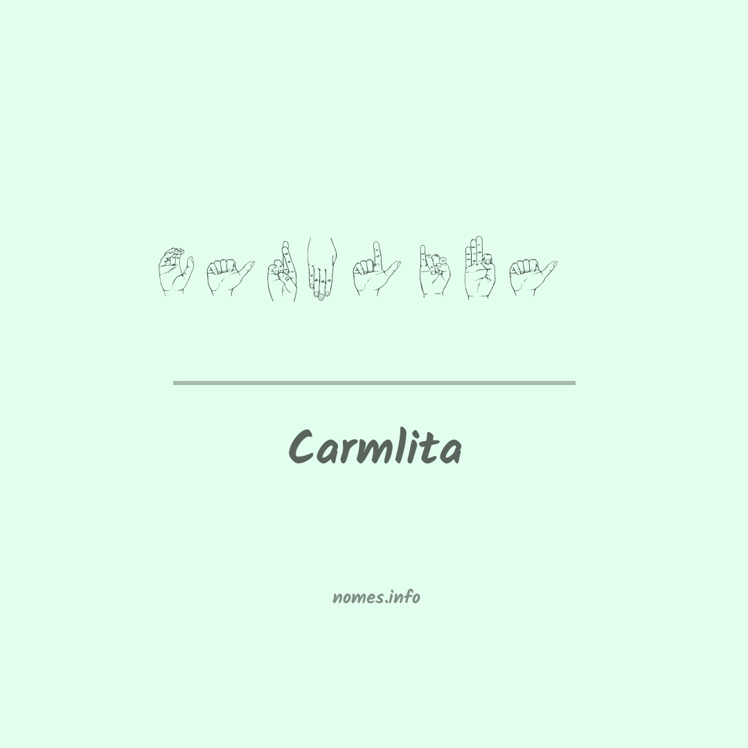 Carmlita em Libras