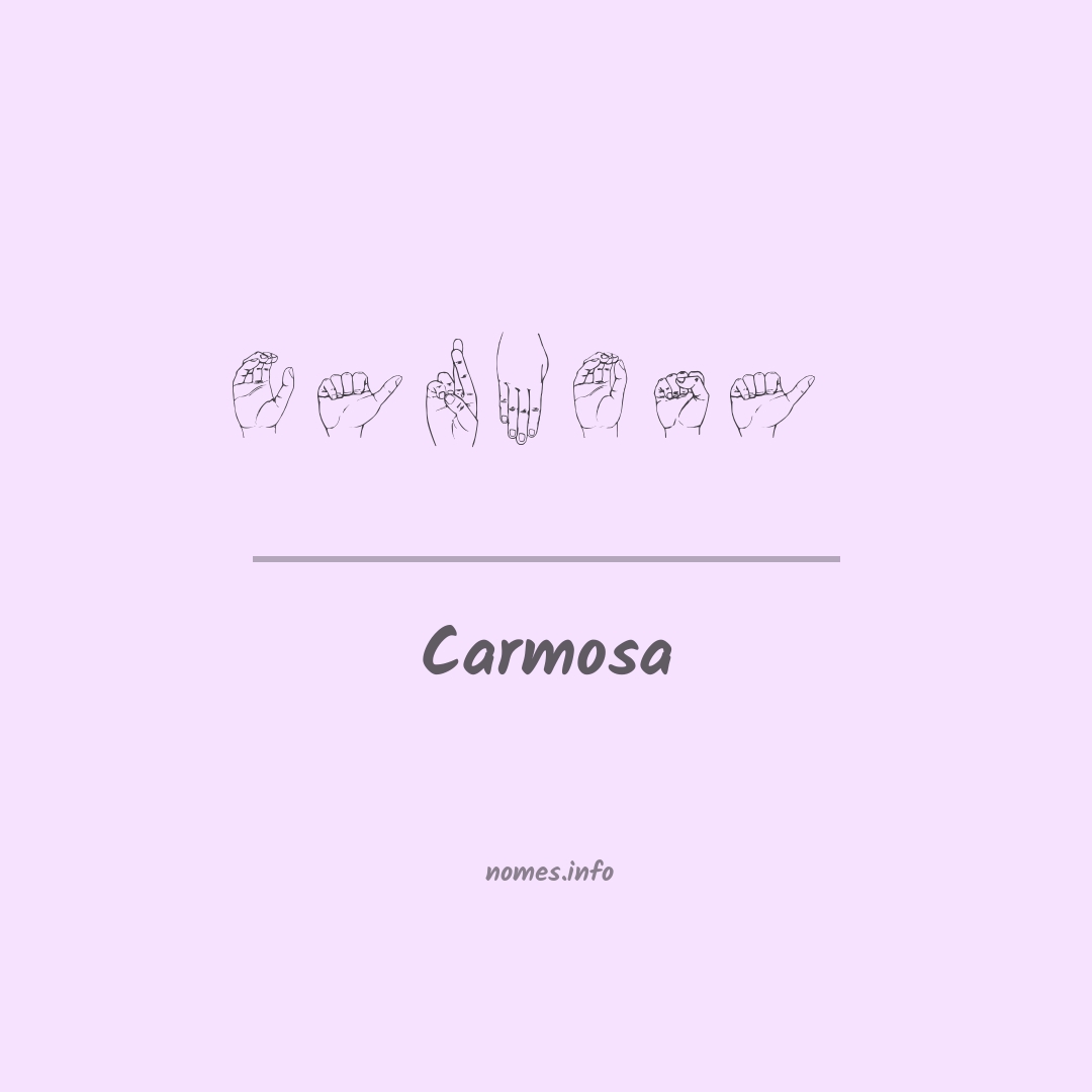 Carmosa em Libras