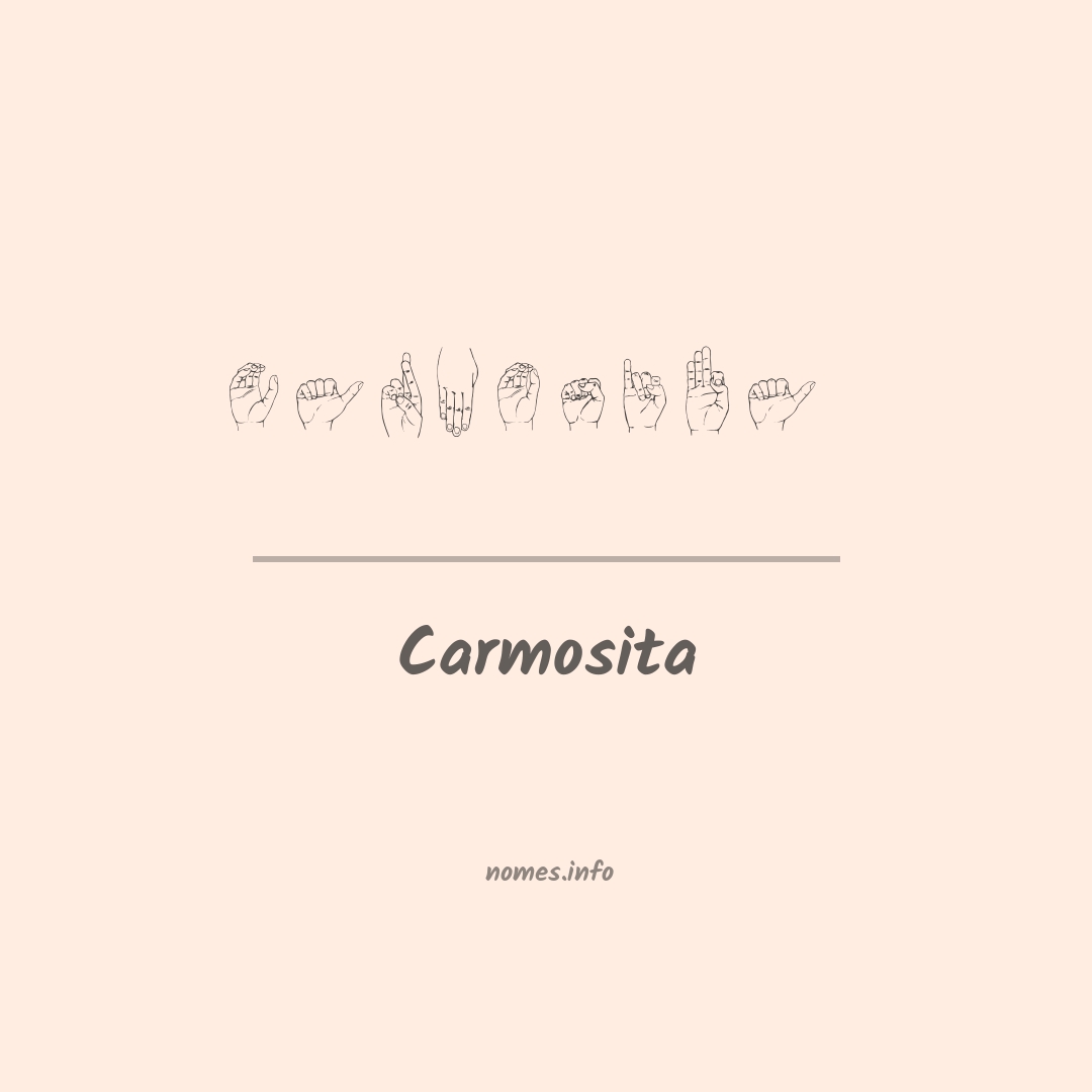 Carmosita em Libras