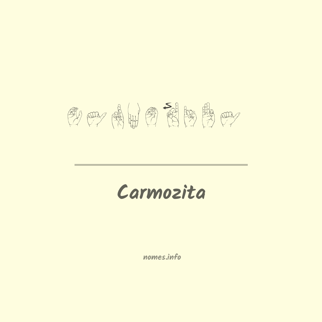 Carmozita em Libras