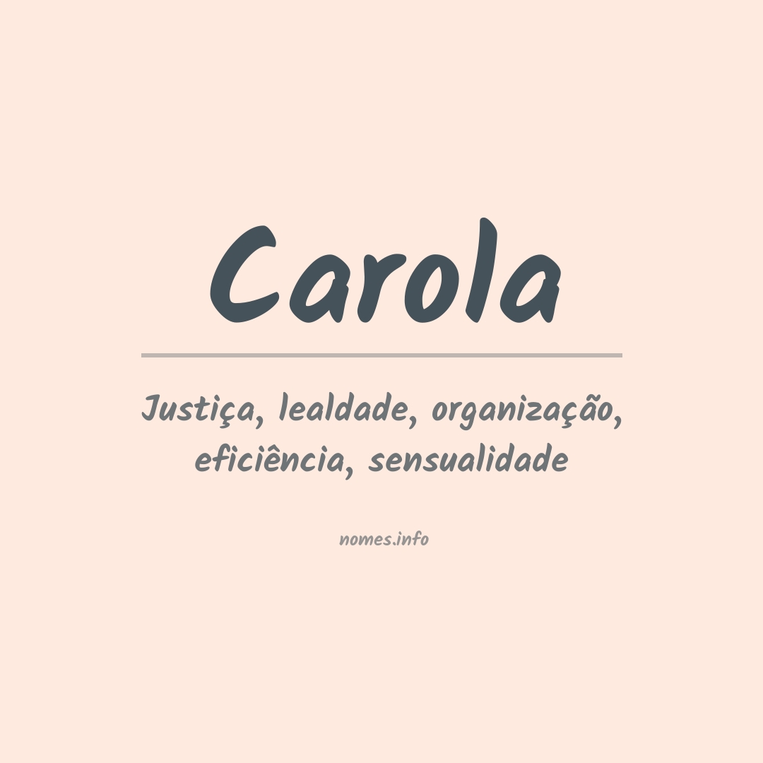 Significado do nome Carola