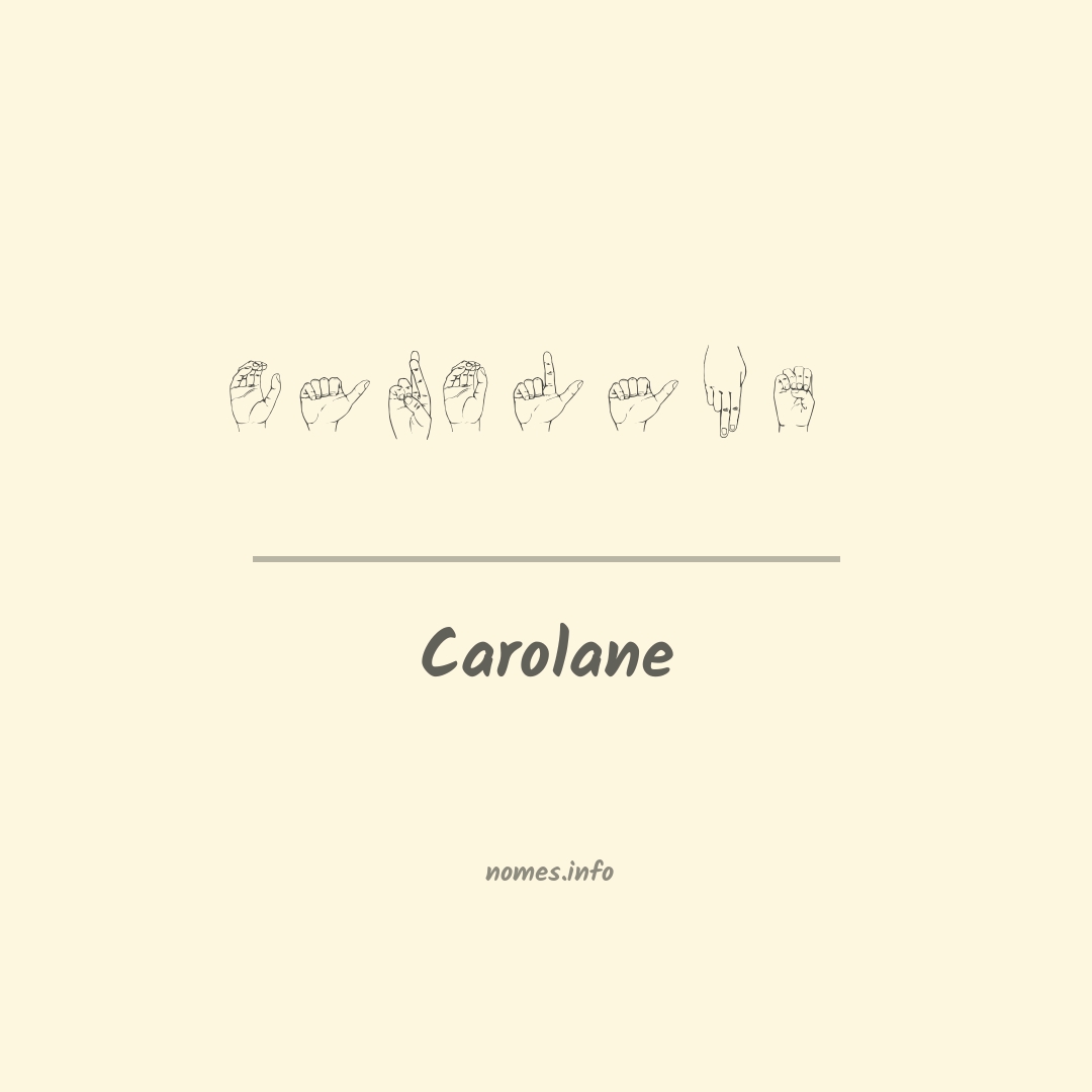 Carolane em Libras