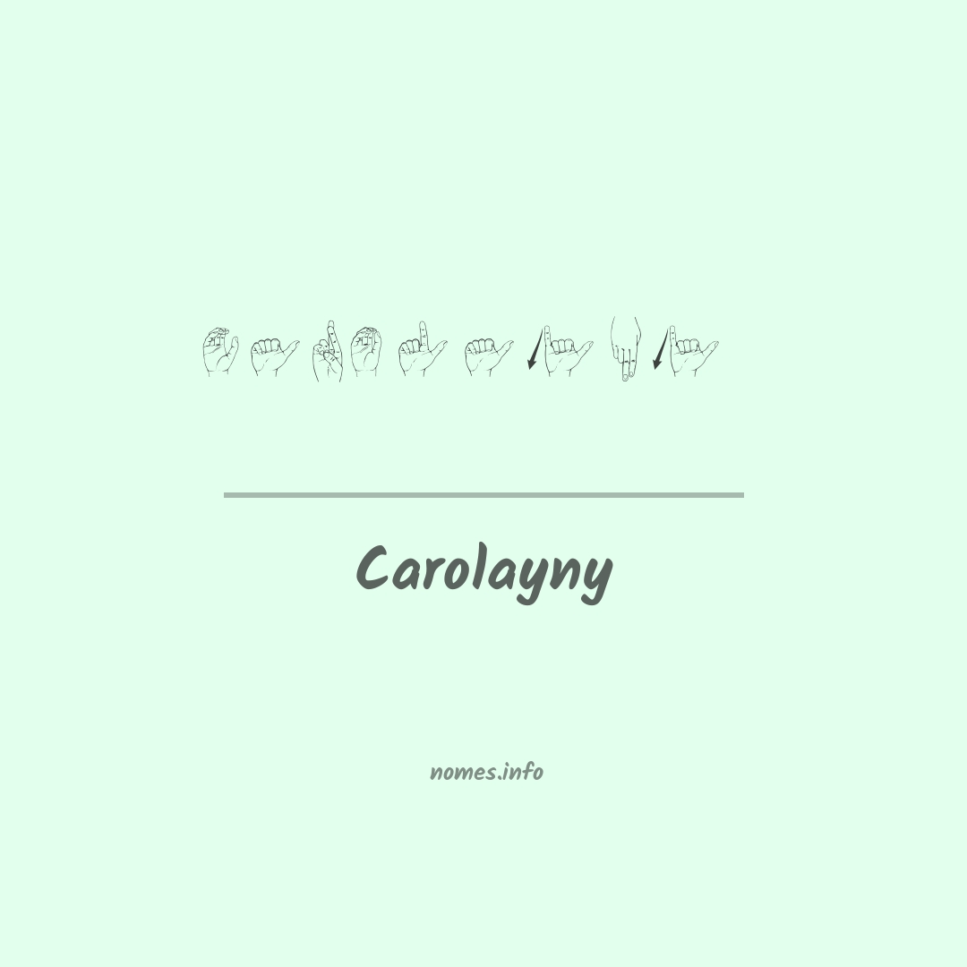 Carolayny em Libras