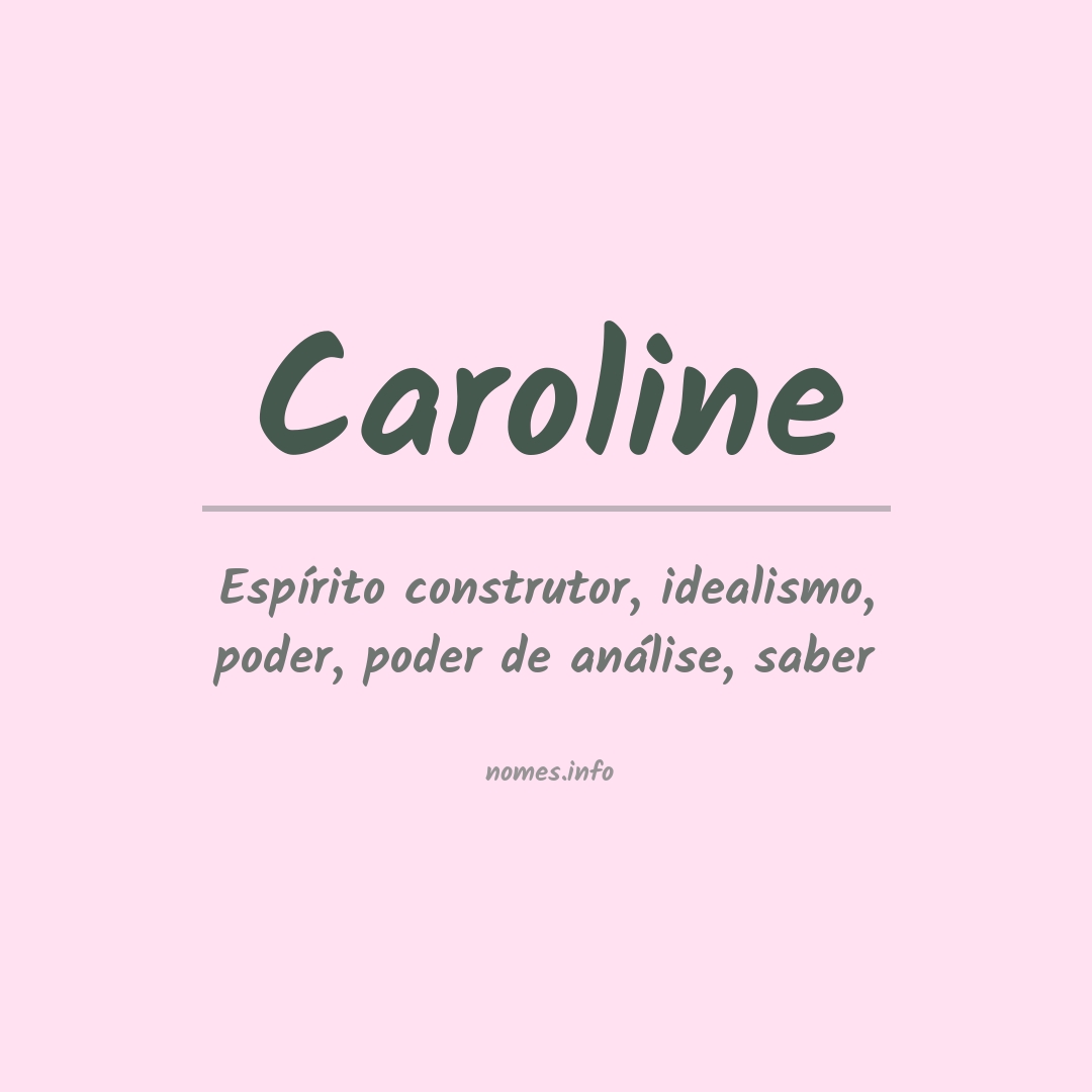 Significado do nome Caroline