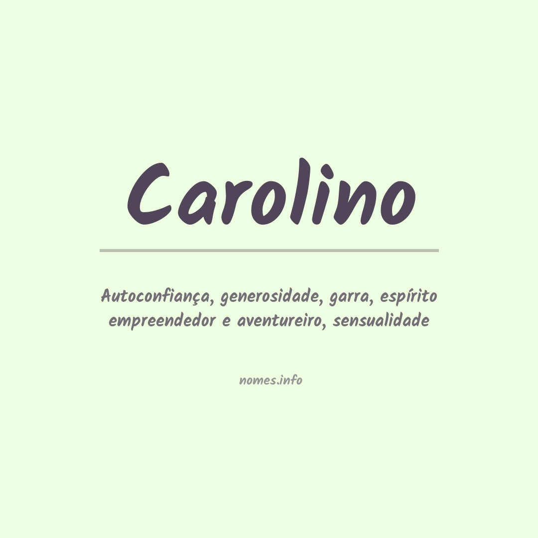 Significado do nome Carolino