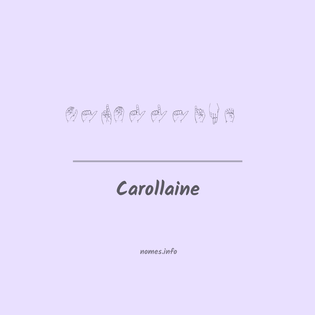 Carollaine em Libras