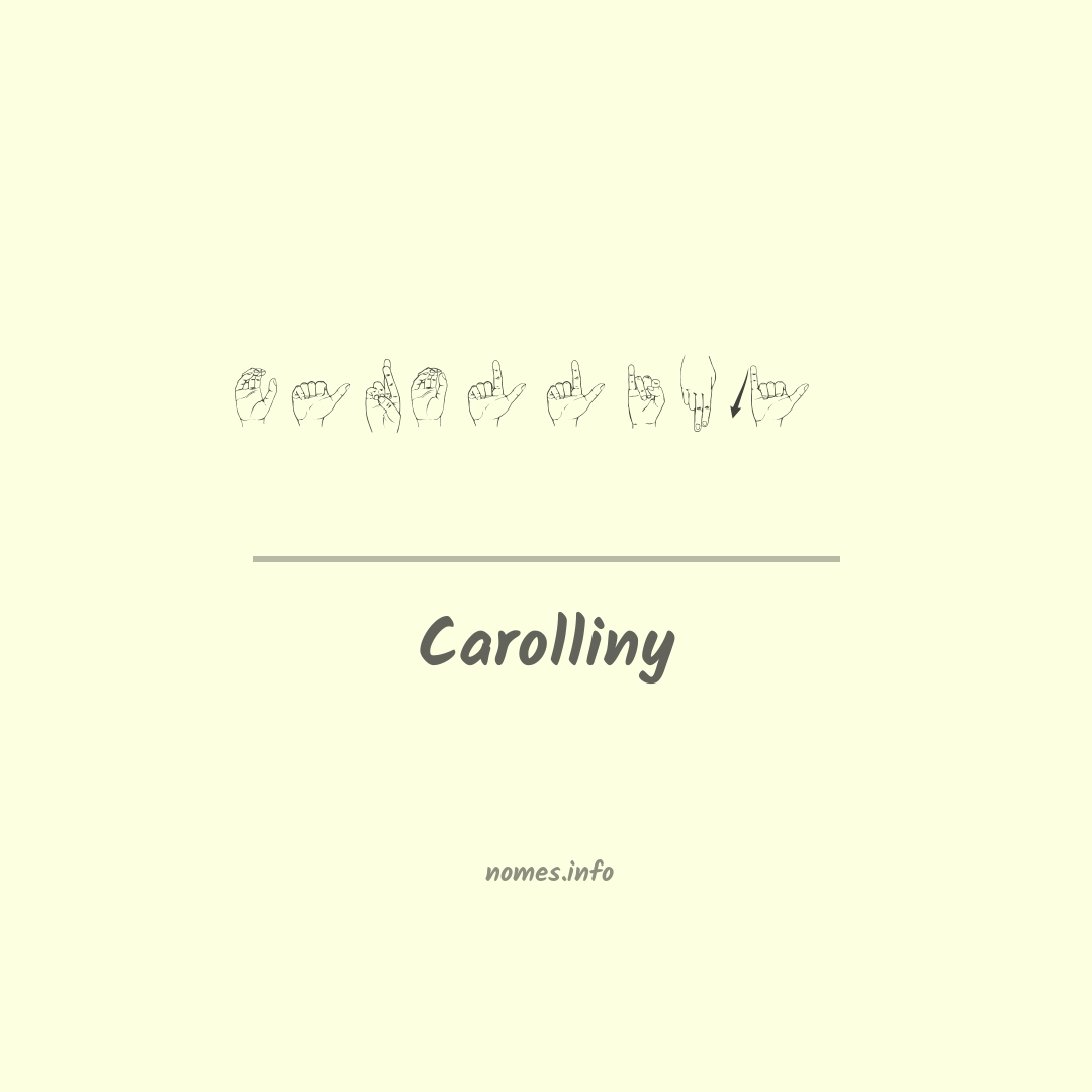 Carolliny em Libras