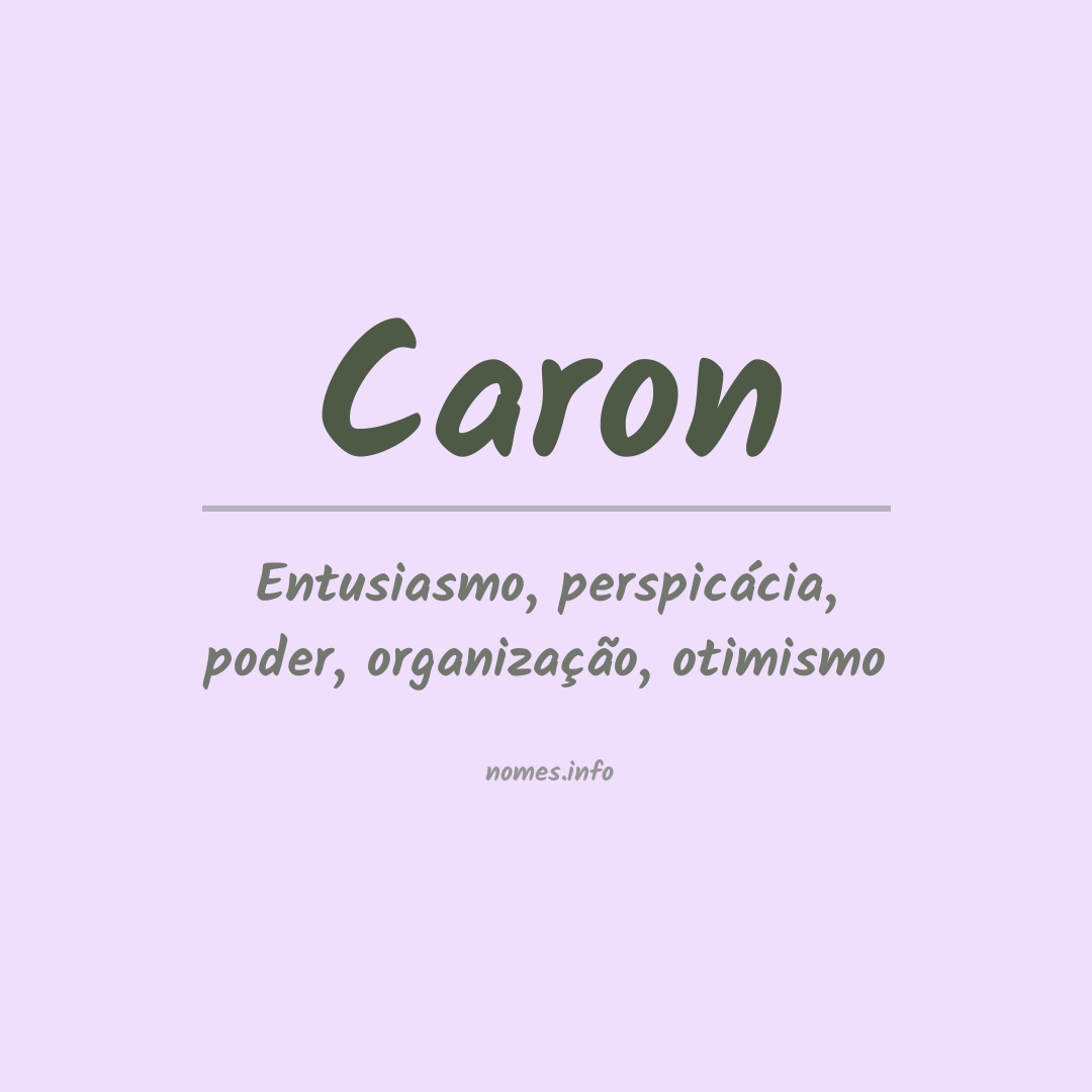 Significado do nome Caron