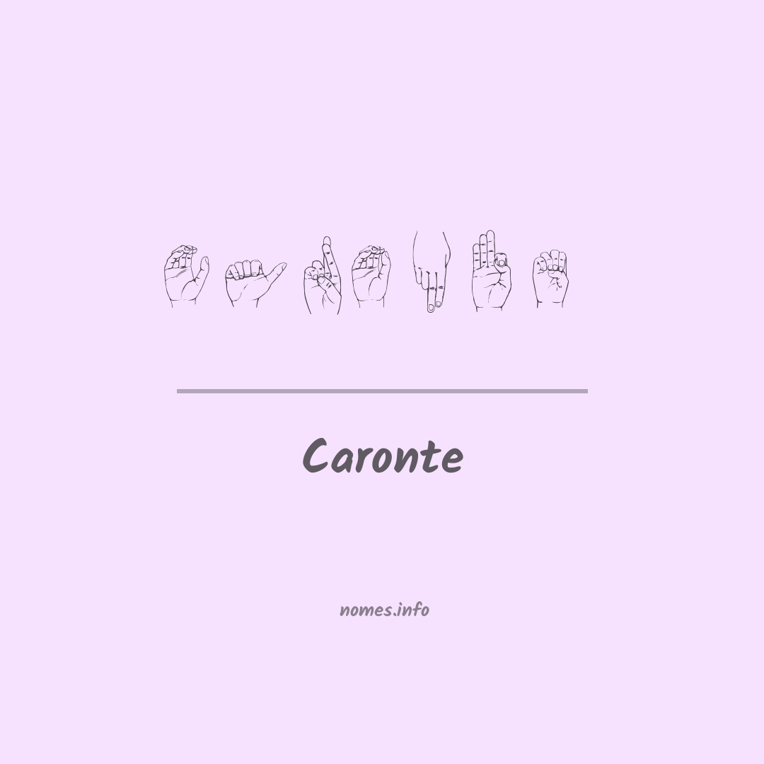 Caronte em Libras