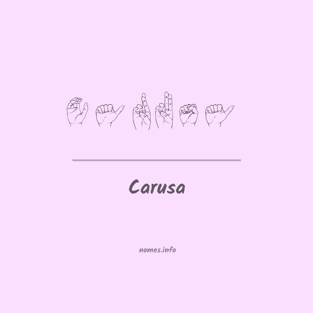 Carusa em Libras