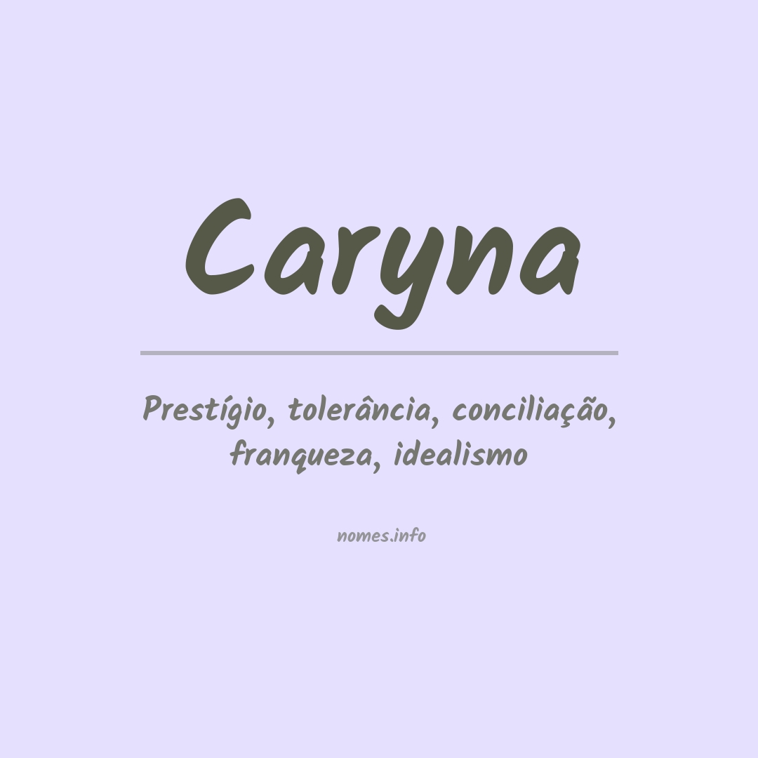 Significado do nome Caryna