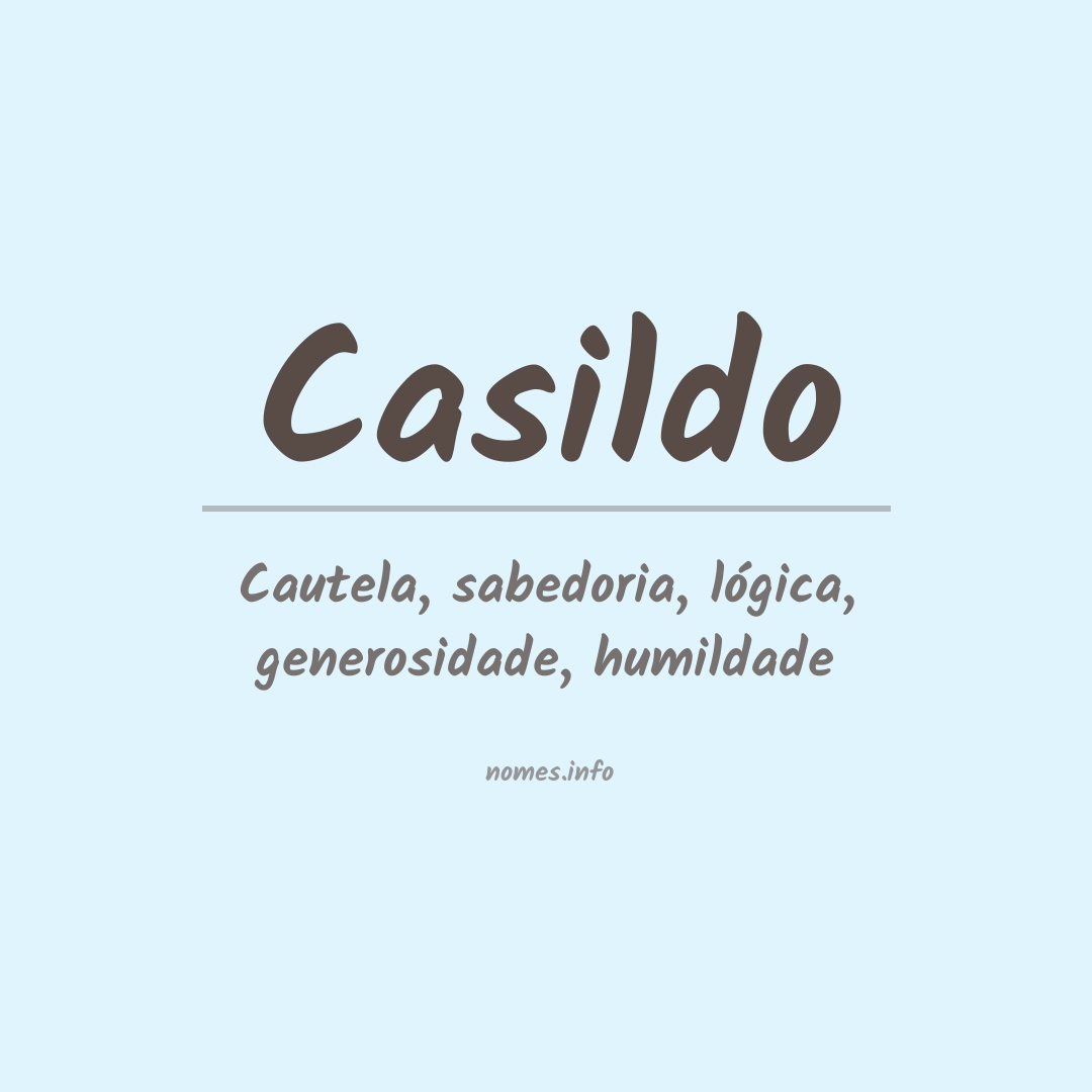 Significado do nome Casildo