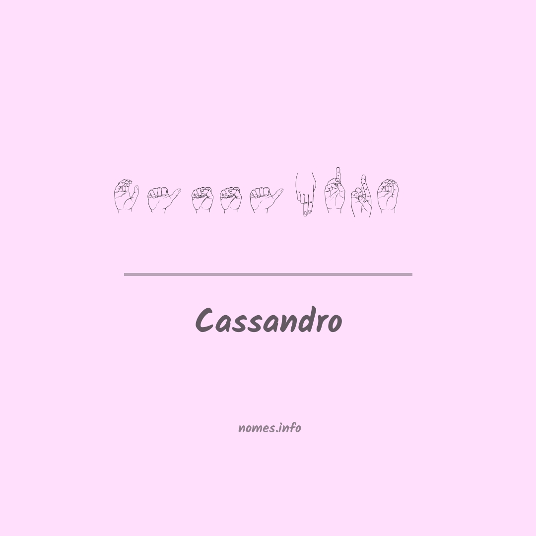 Cassandro em Libras