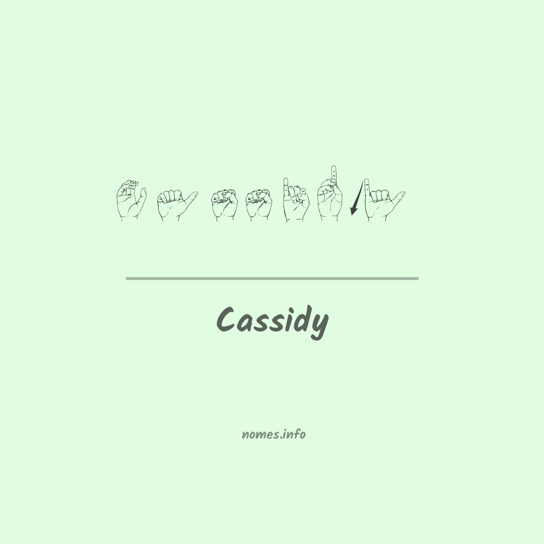 Cassidy em Libras
