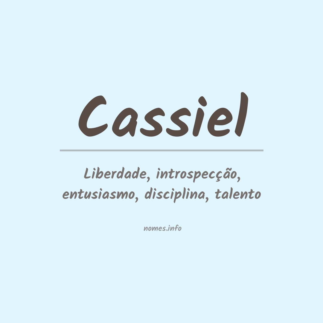 Significado do nome Cassiel