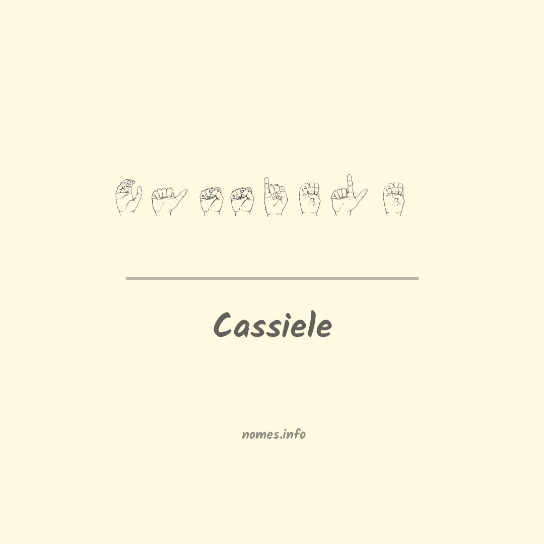 Cassiele em Libras