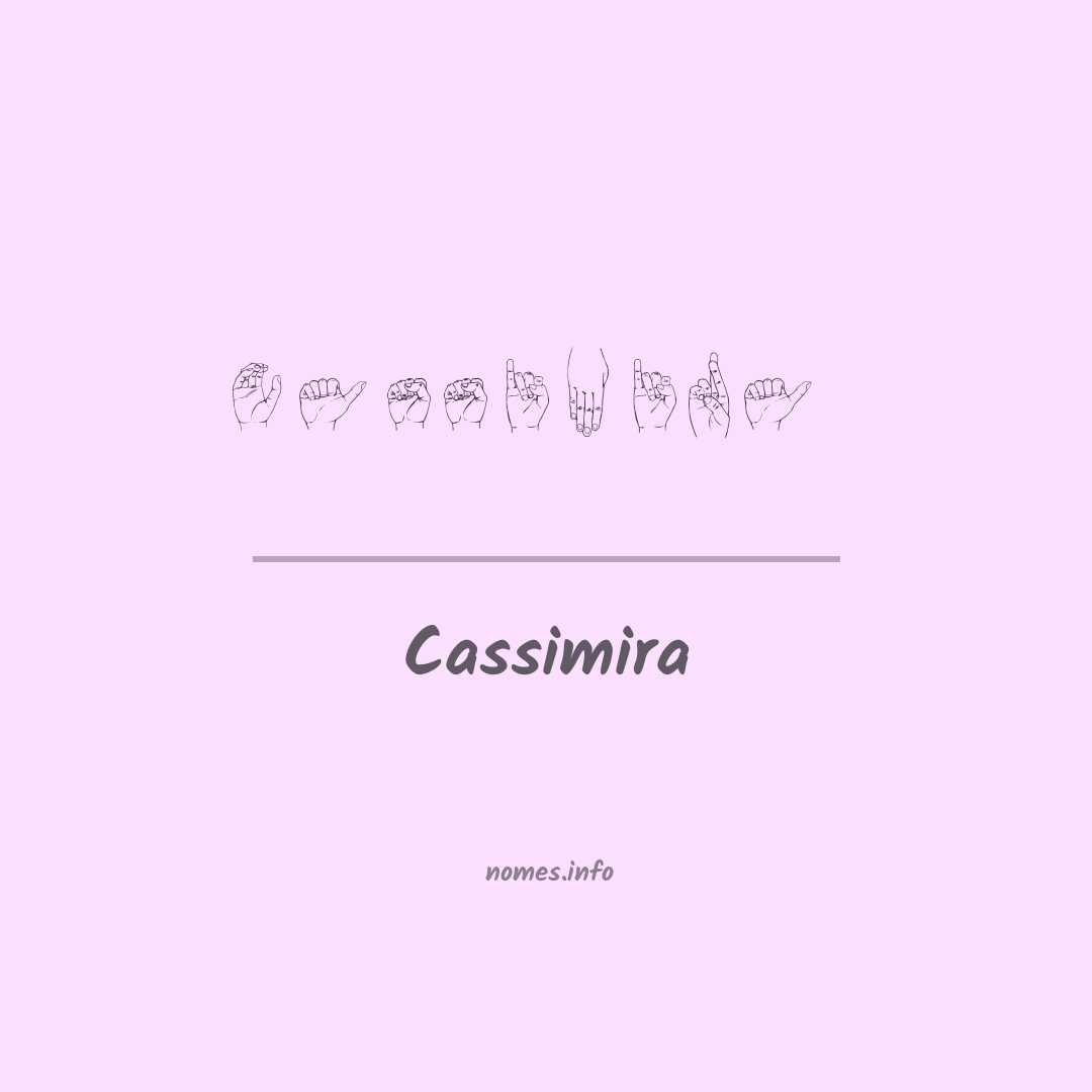 Cassimira em Libras