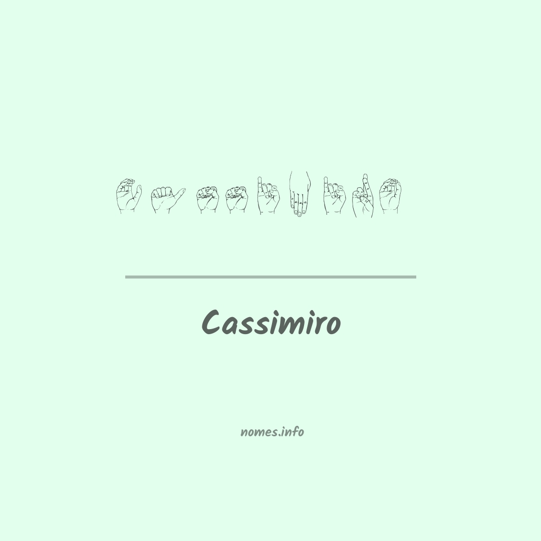 Cassimiro em Libras
