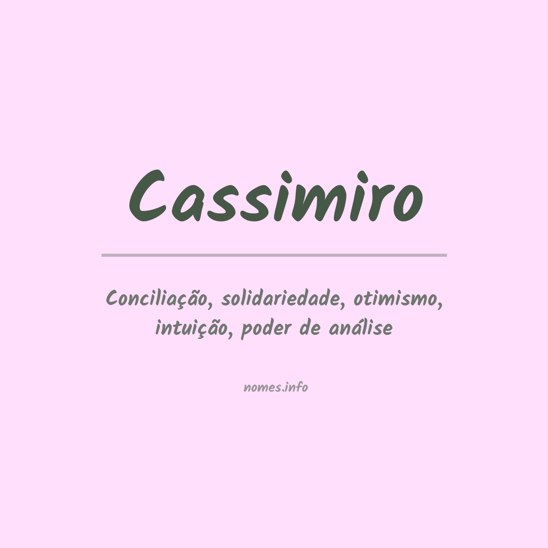 Significado do nome Cassimiro