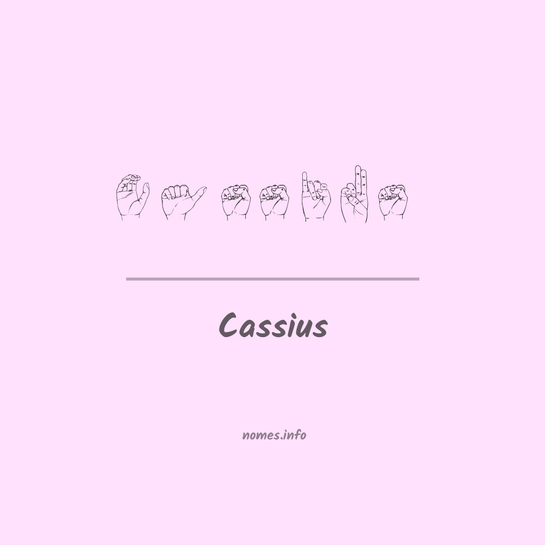 Cassius em Libras
