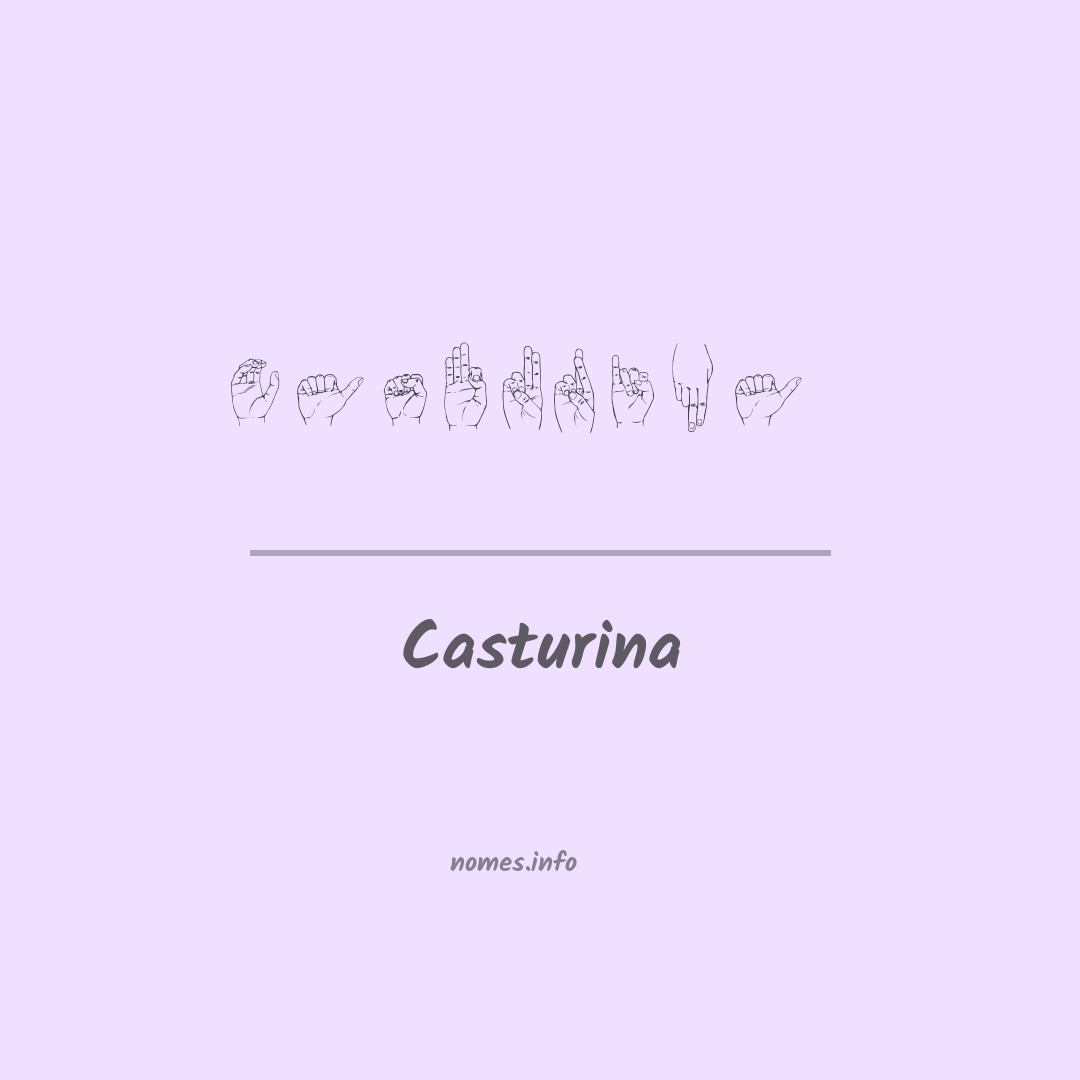 Casturina em Libras