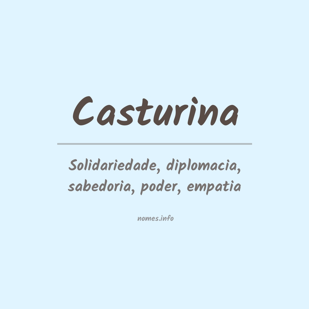 Significado do nome Casturina