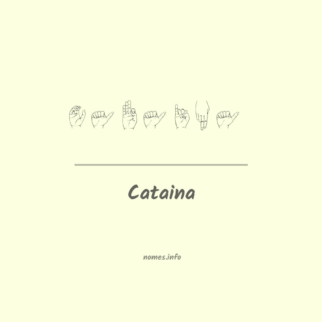 Cataina em Libras