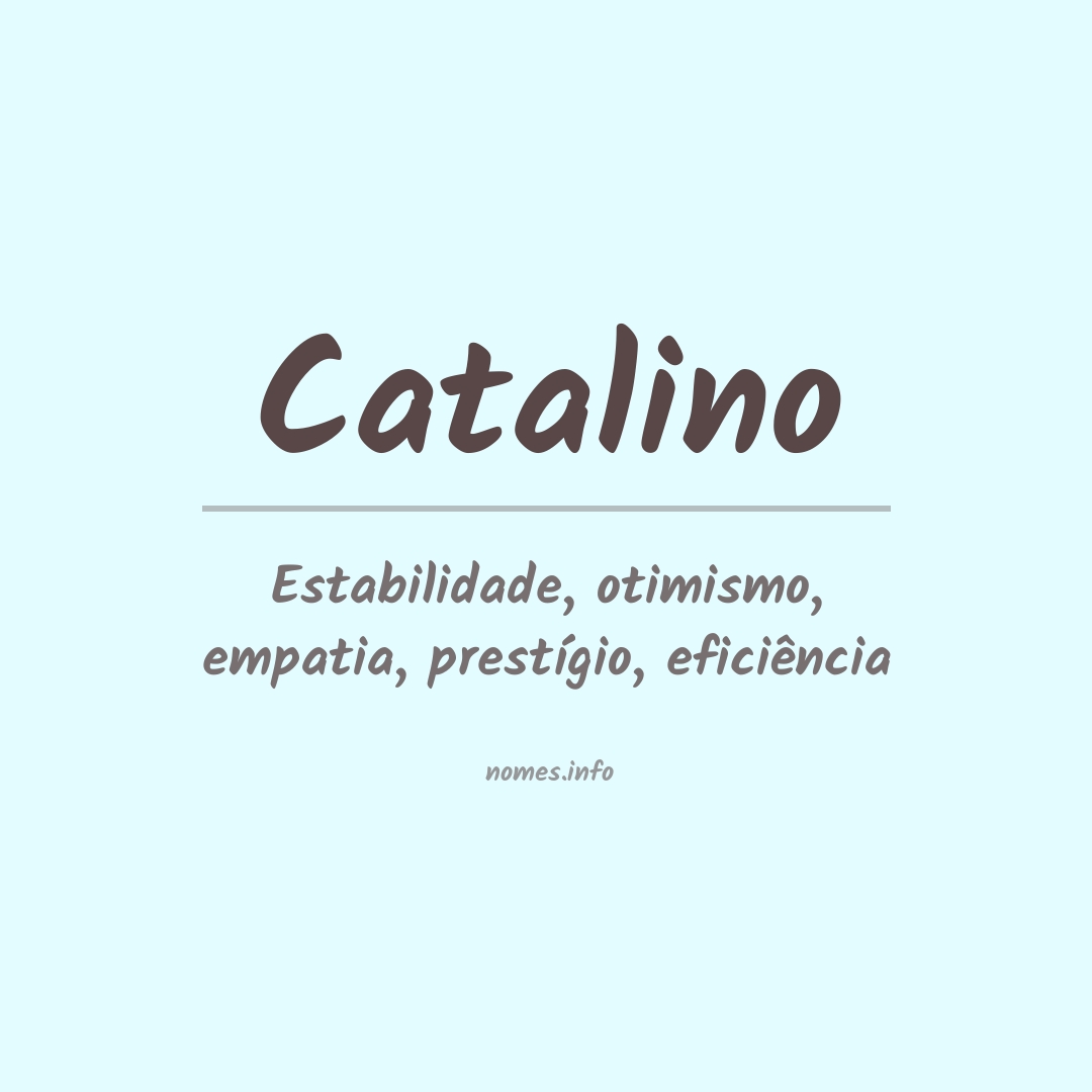 Significado do nome Catalino