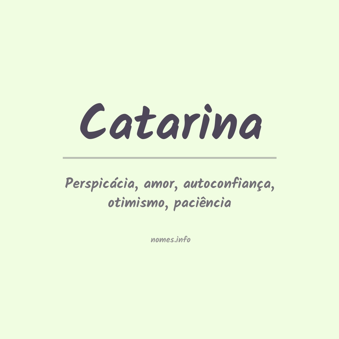 Significado do nome Catarina