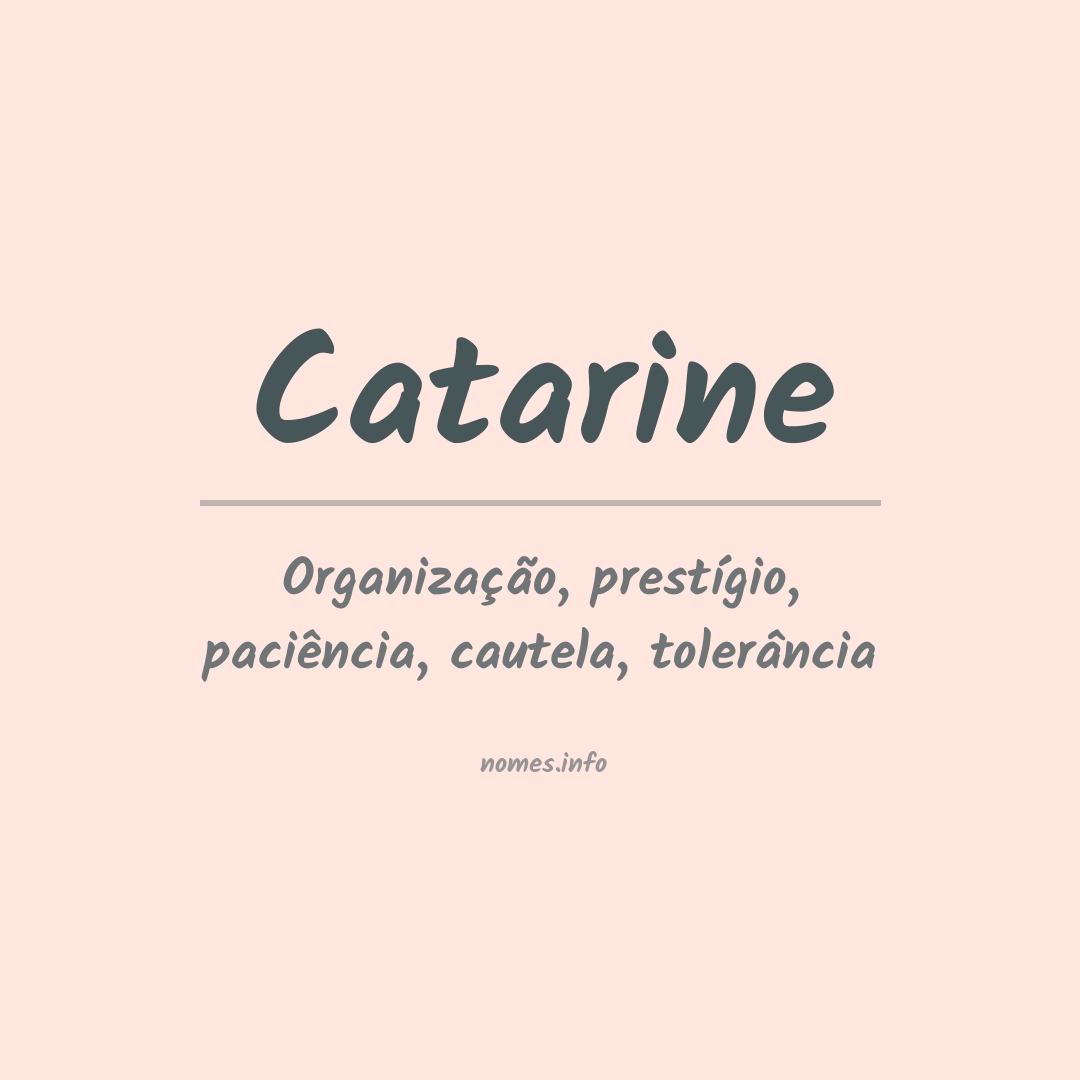 Significado do nome Catarine