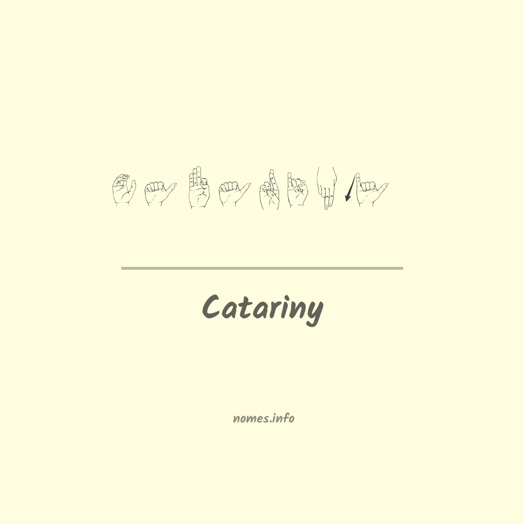 Catariny em Libras