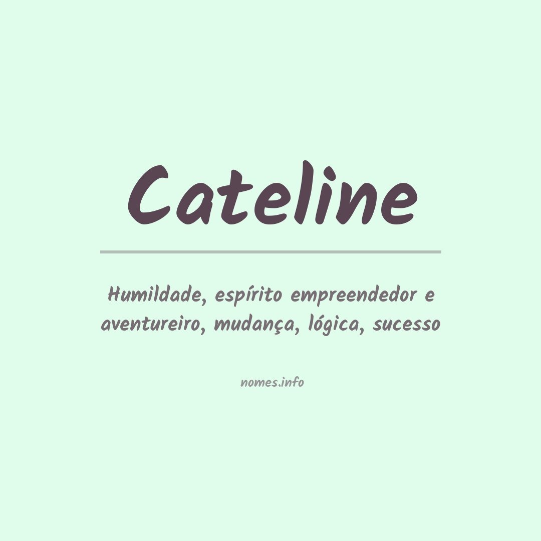 Significado do nome Cateline